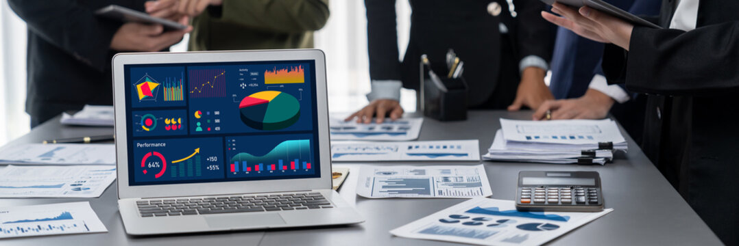 Business data dashboard provide brisk business intelligence analytic for marketing strategy planning