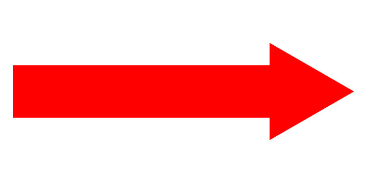 Short arrow vector icon. Isolated design element