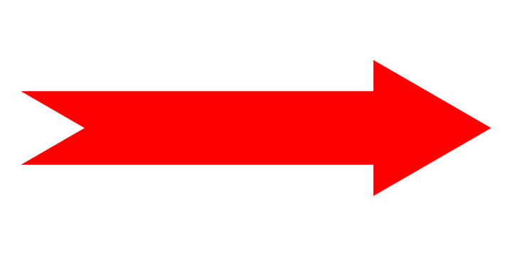 Short arrow vector icon. Isolated design element