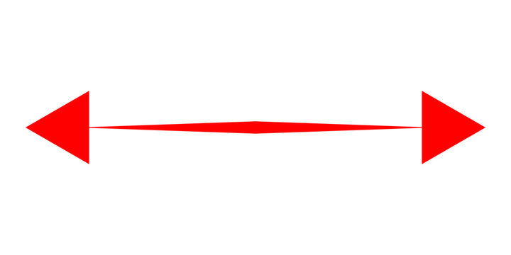 Short arrow vector icon. Isolated design element