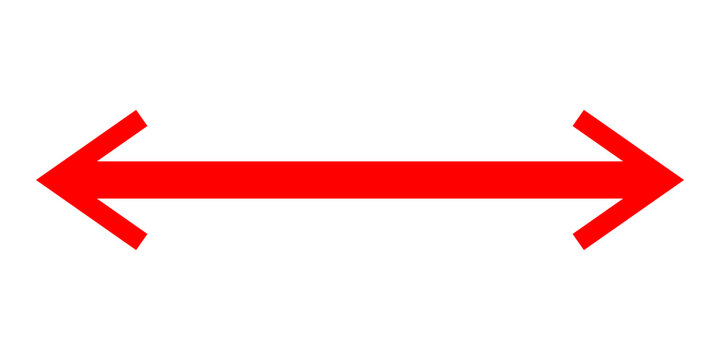 Short arrow vector icon. Isolated design element