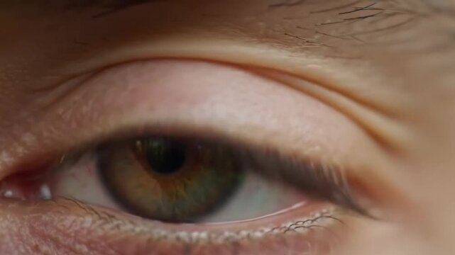 human eye closeup