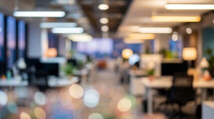 Fototapeta premium blur corridor of a office