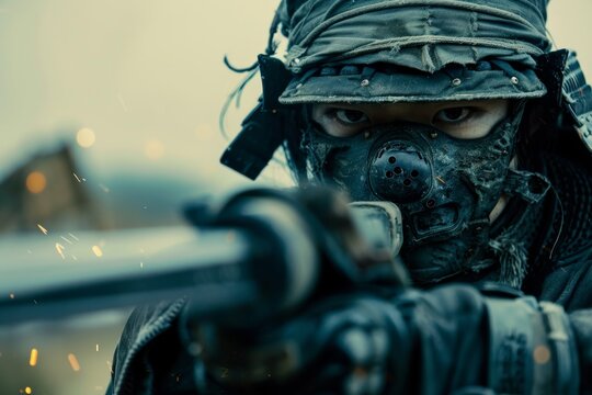 conservation of ninjutsu, mad max style. ninja sword