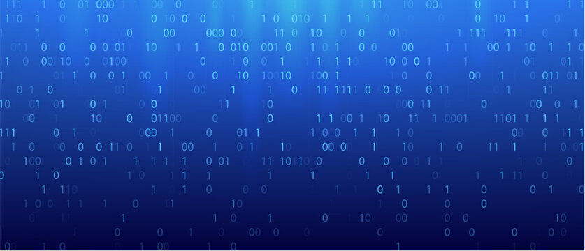 Code binary matrix data background. Technology software abstract binary code program blockchain digital
