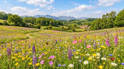Fototapeta premium meadow with flowers
