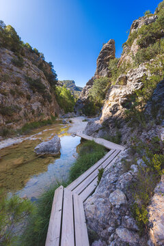 View to the paths of The Estrechos del Parrizal