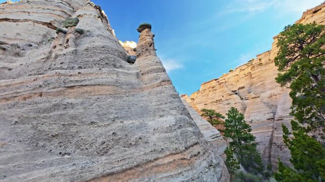 Rock Formations on Kasha-Katuwe Tent Rocks Trail New Mexico