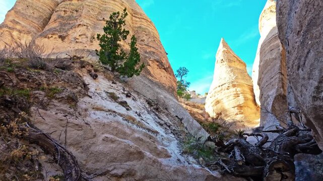 Rock Formations on Kasha-Katuwe Tent Rocks Trail New Mexico