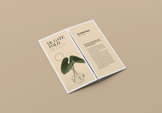 DL Gate Fold Mockup