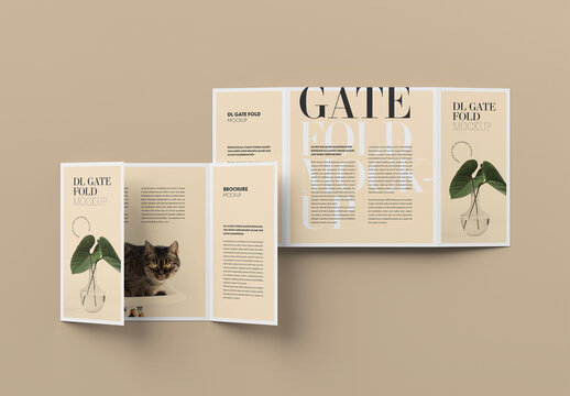 DL Gate Fold Mockup