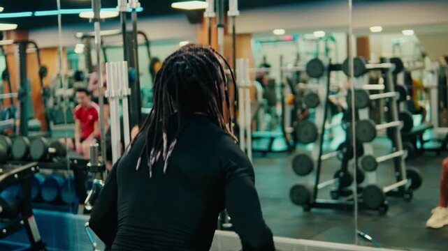 Man Doing Lateral Raises With Dumbbells