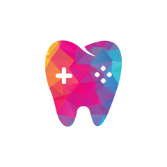 Dental Game Logo Icon Design. Tooth And Console vector logo design.  © Ahmed