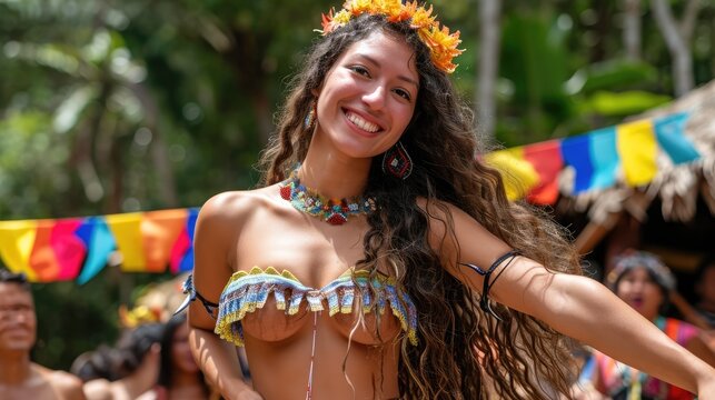 Ritual Cultural na Floresta Amaz&oacute;nica com Dan&ccedil;a Tradicional de Povos Ind&iacute;genas do Brasil em Ambiente de Natureza e Tradi&ccedil;&atilde;o Ancestral.
