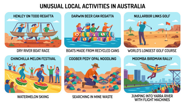 Unusual local activities and events in Australia to explore and enjoy