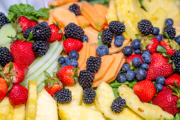 Obraz premium fresh fruit salad