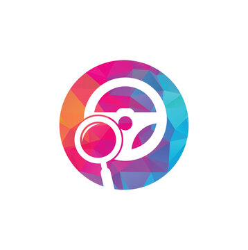 Search drive logo template. Search drive logo design icon vector. 