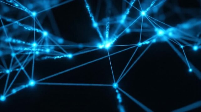 Abstract digital network connections and technology background.