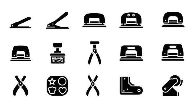 Sewing tools, icons, black, vector set, 15 elements, illustration, sewing machine, scissors, seam ripper, thimble