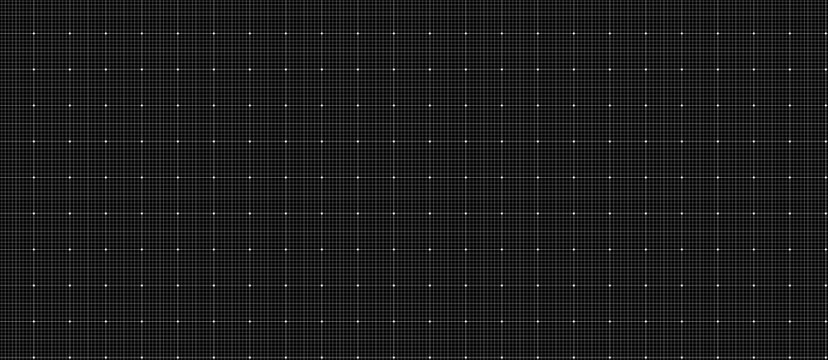 Seamless pattern dashed millimeter grid blueprint, black surface. Broken stroke spacing geometry layout, interface wireframes dashboards planning pages engineering diagrams technology visuals.