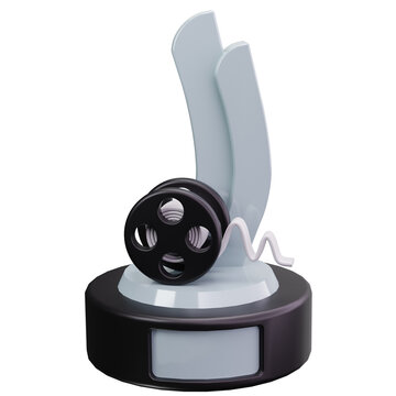 Award Trophy Cinema Achievement 3D Illustrations