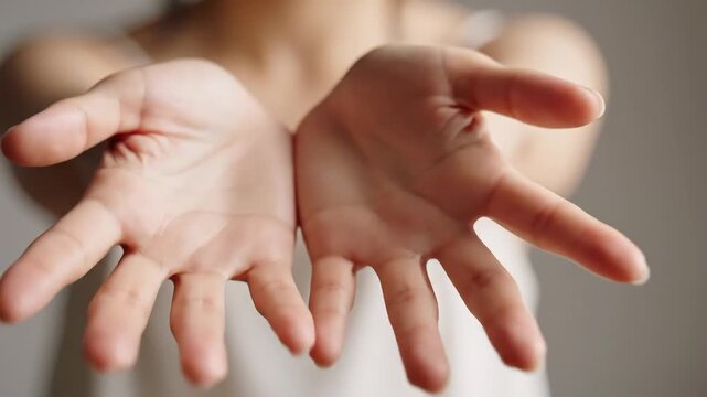 Open hands offering help, support, or assistance