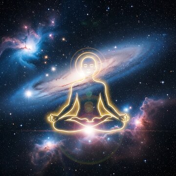 Meditative Connection - Cosmic Harmony and Inner Peace in the Universe.