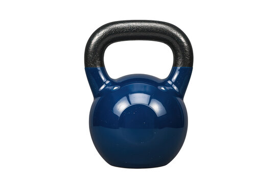 Blue kettlebell representing strength training and fitness, offering a versatile tool for workout and exercise programs