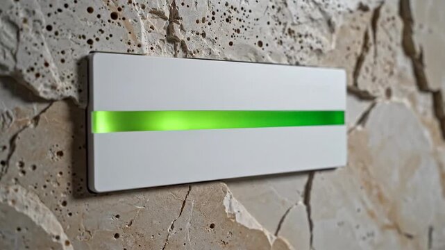 Clinical Wall Panel with Green LED Bio-Feedback Status