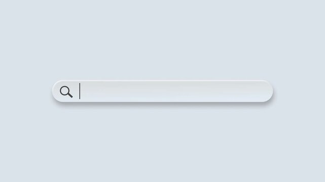 Minimal Glassmorphism Search Bar Animation with Clean UI Design