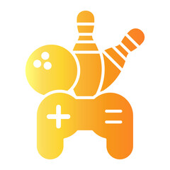 Fototapeta premium bowling Gradient icon