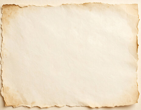 破れた古紙の背景テクスチャ / Torn and recycled paper background texture