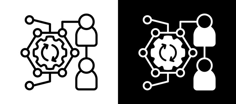 Structural Change whiteblack icon