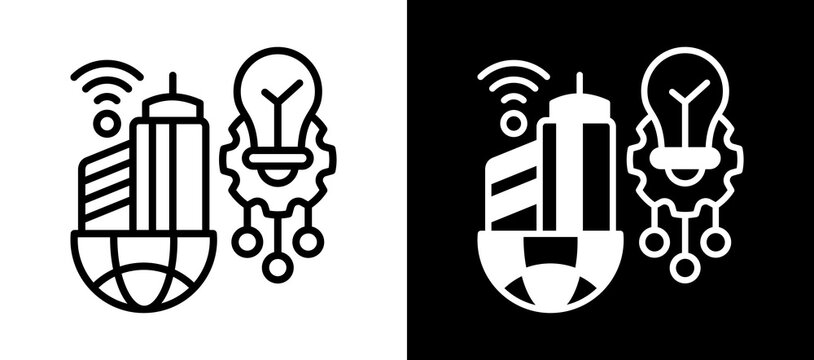 Modernization whiteblack icon