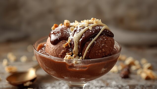 Delicious chocolate kulfi ice cream