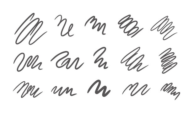 Varied cursive lowercase m and u handwritten in black ink handwriting letters