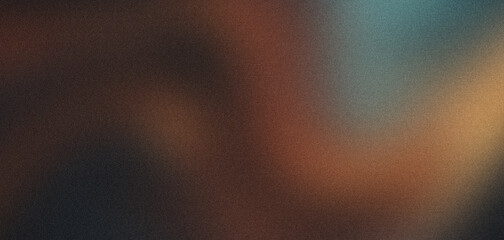 Abstract grainy gradient background with warm amber and deep brown tones, soft blurred texture with cinematic lighting effects, moody atmospheric backdrop for creative digital design projects. © VEXLO
