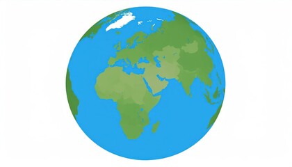 Fototapeta premium globe on white background
