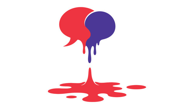Dialogue Dynamics: Two interconnected speech bubbles merge and evolve, signifying communication, ideas exchange, and the dynamic flow of thoughts.