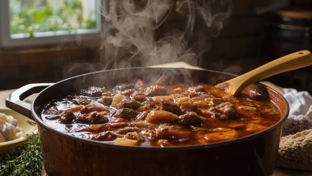 A hearty broth from beef bones simmered for hours. Packed with protein and calcium, it's an excellent nourishing dish for new mothers and seniors.
