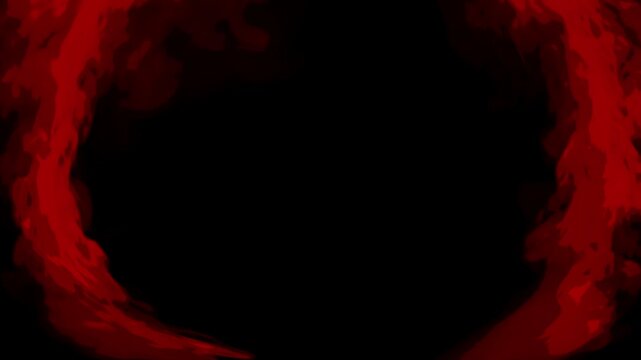 cartoon look fire smoke circle loop effects animation