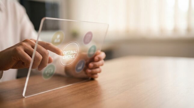 A person holding a tablet to leverage ai technology for reducing decision-making overhead in modern environments