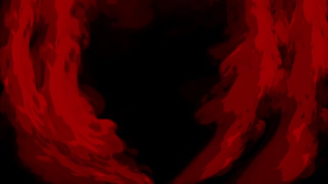 cartoon look fire smoke circle loop effects animation