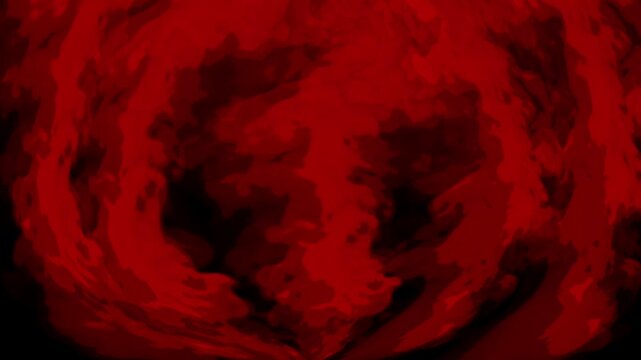 cartoon look fire smoke circle loop effects animation
