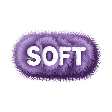 Purple fuzzy SOFT texture, softness concept, purple fur, tactile sensation