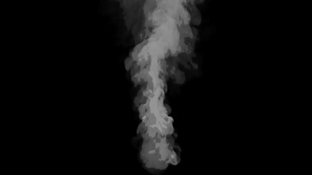 Black and white cartoon look smoke circle loop effects animation