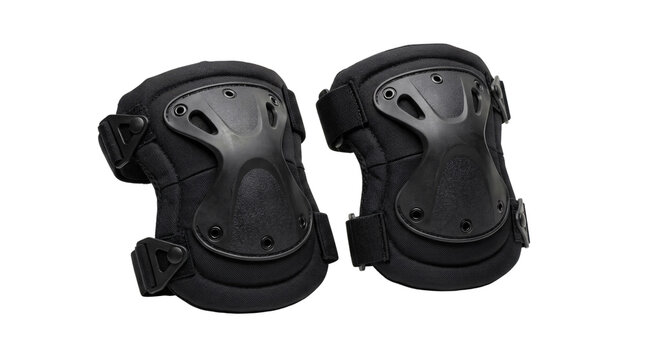 Black Protective Knee Pads for Sports or Outdoor Activities