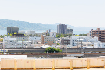 Fototapeta premium 兵庫県明石市の町並み（ロゴ、看板修正済み）