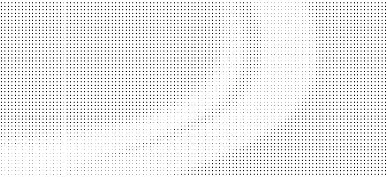 Dense dot halftone pattern overlaying a subtle geometric grid with black and white dot matrix halftone abstract geometric