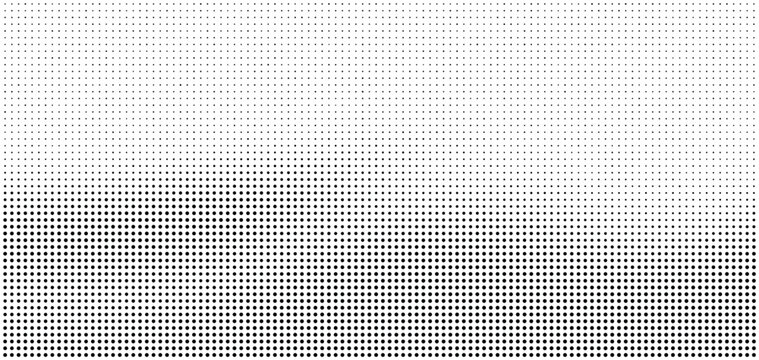 Dense dot halftone pattern overlaying a subtle geometric grid with black and white dot matrix halftone abstract geometric